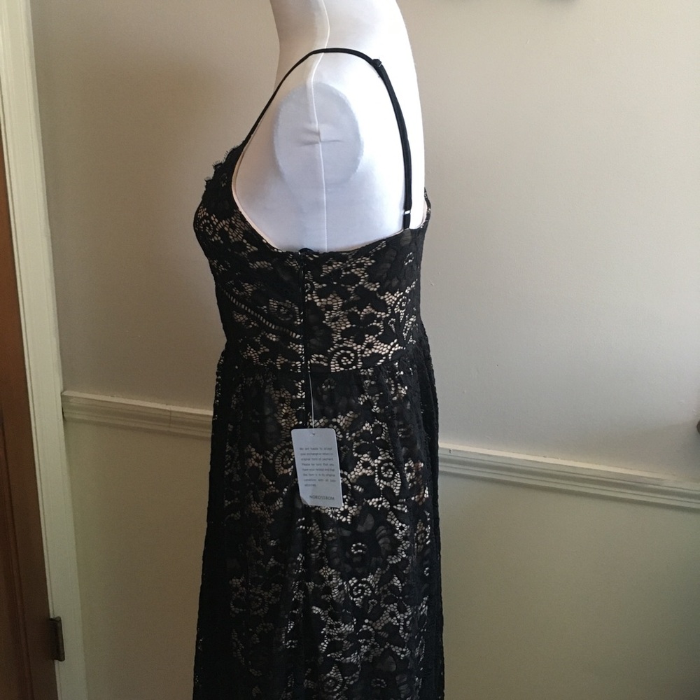 NWT NSR Black Lace Cocktail Dress Sz Large - Picture 4 of 11